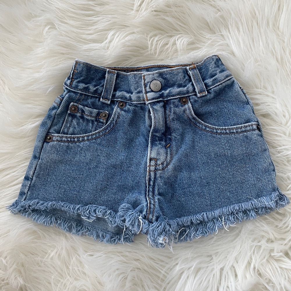 Vintage red tab Levi’s cut offs 24 months
